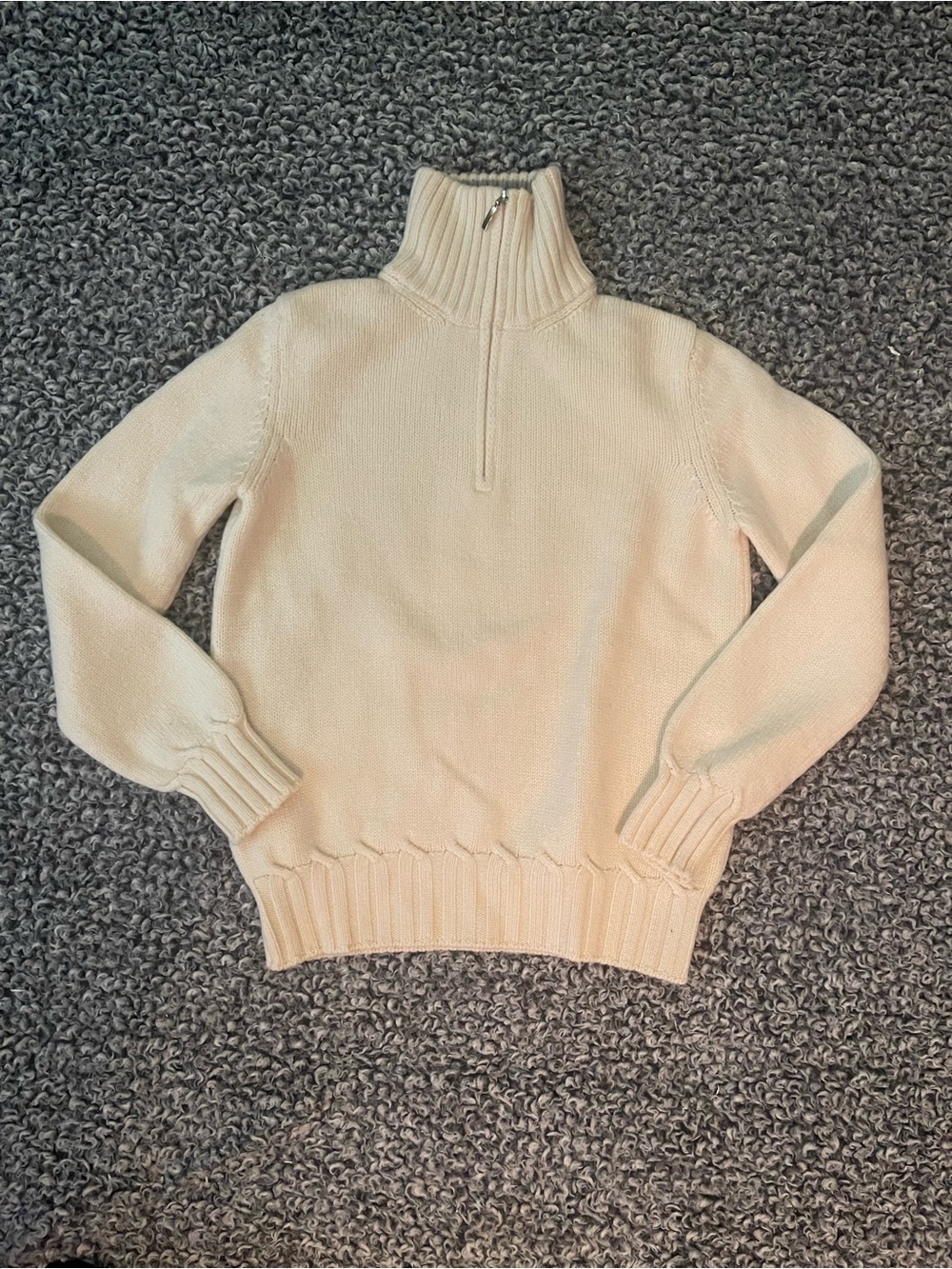 Gran Sasso Italian Virgin Wool Half Zip Sweater